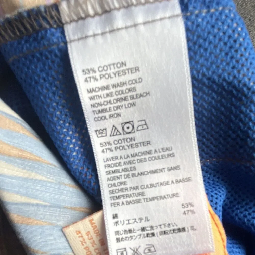 Tommy Bahama Relax Men's Swim Trunks Size 38 Blue Geometric Drawstring Mesh